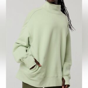Aerie Offline Cloud Fleece Oversized Mockneck Sweatshirt